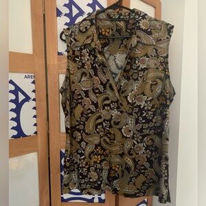 Paisley Sleeveless Blouse